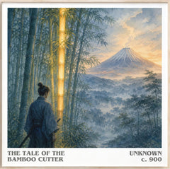 The Tale of the Bamboo Cutter Literary Art Print by Unknown