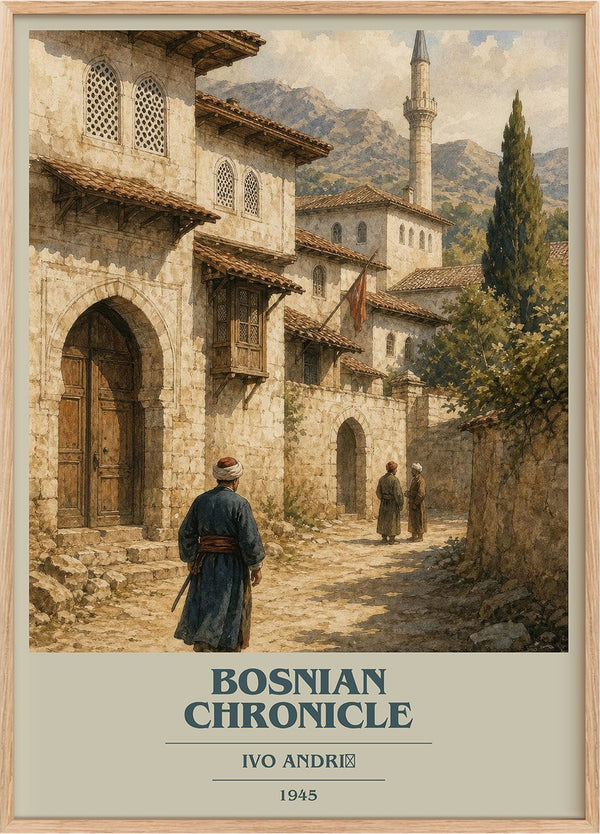 Bosnian Chronicle Book Cover Poster by Ivo Andrić