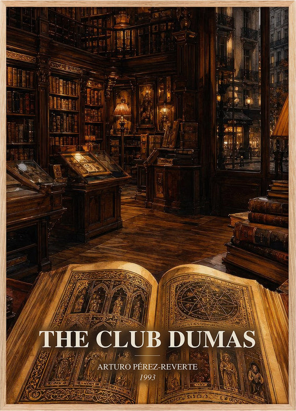 The Club Dumas Book Watercolour Illustration by Arturo Pérez-Reverte