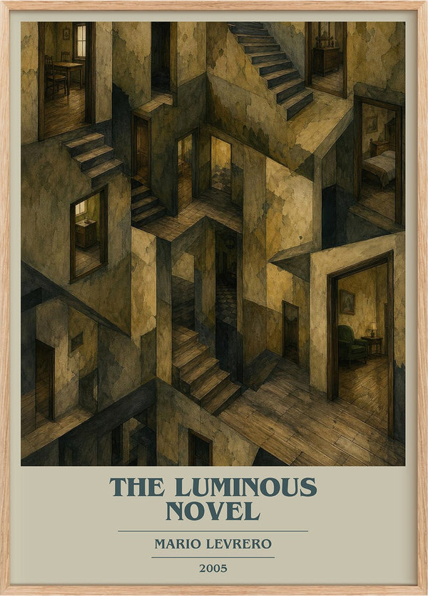 The Luminous Novel Book Cover Poster by Mario Levrero
