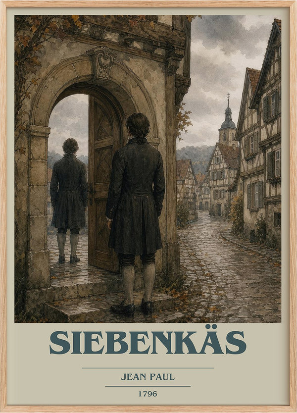 Siebenkäs Book Cover Poster by Jean Paul