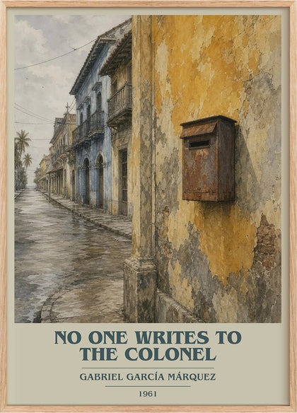 No One Writes to the Colonel Book Cover Poster by G. Márquez