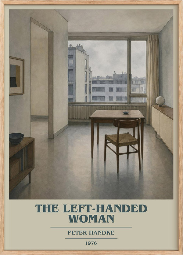 The Left-Handed Woman Book Cover Poster by Peter Handke