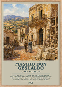 Mastro Don Gesualdo Bookish Wall Art by Giovanni Verga