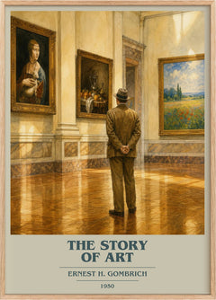 The Story of Art Book Cover Poster by Ernest H. Gombrich