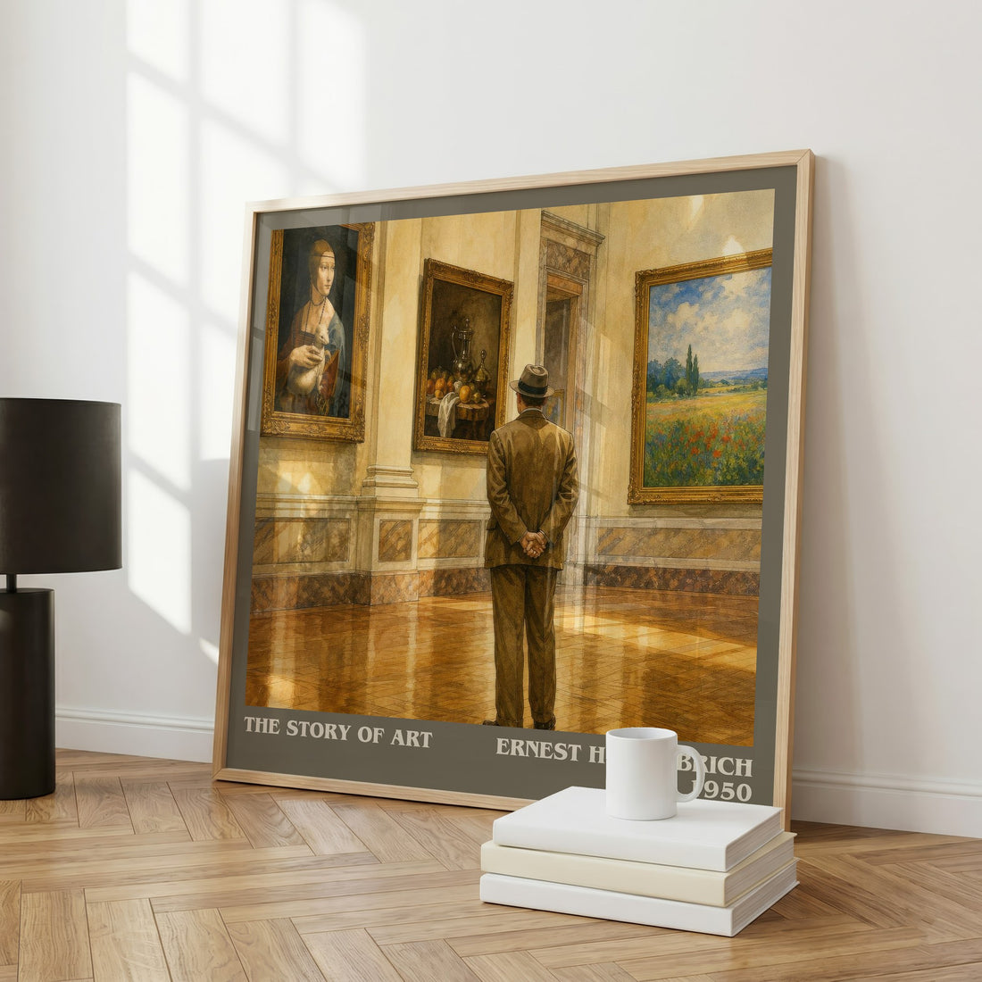The Story of Art literary art print colour and style options – Ernest H. Gombrich book art