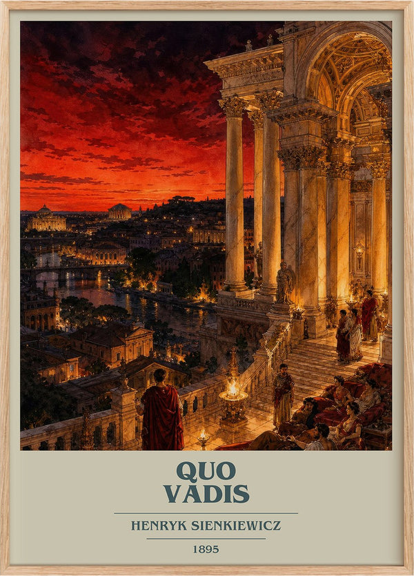 Quo Vadis Book Cover Poster by Henryk Sienkiewicz