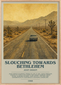 Slouching Towards Bethlehem Bookish Wall Art by Joan Didion
