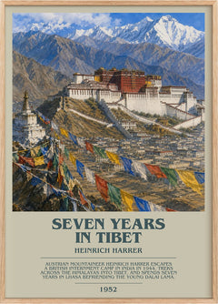 Seven Years in Tibet Bookish Wall Art by Heinrich Harrer