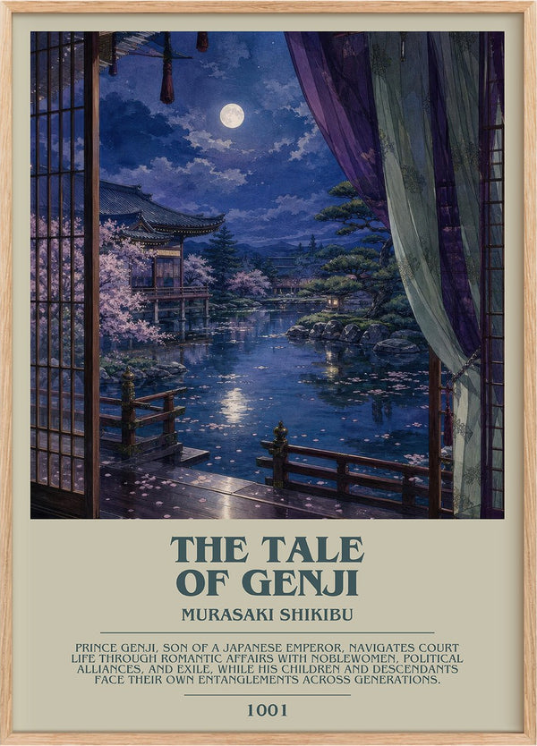 The Tale of Genji Bookish Wall Art by Murasaki Shikibu