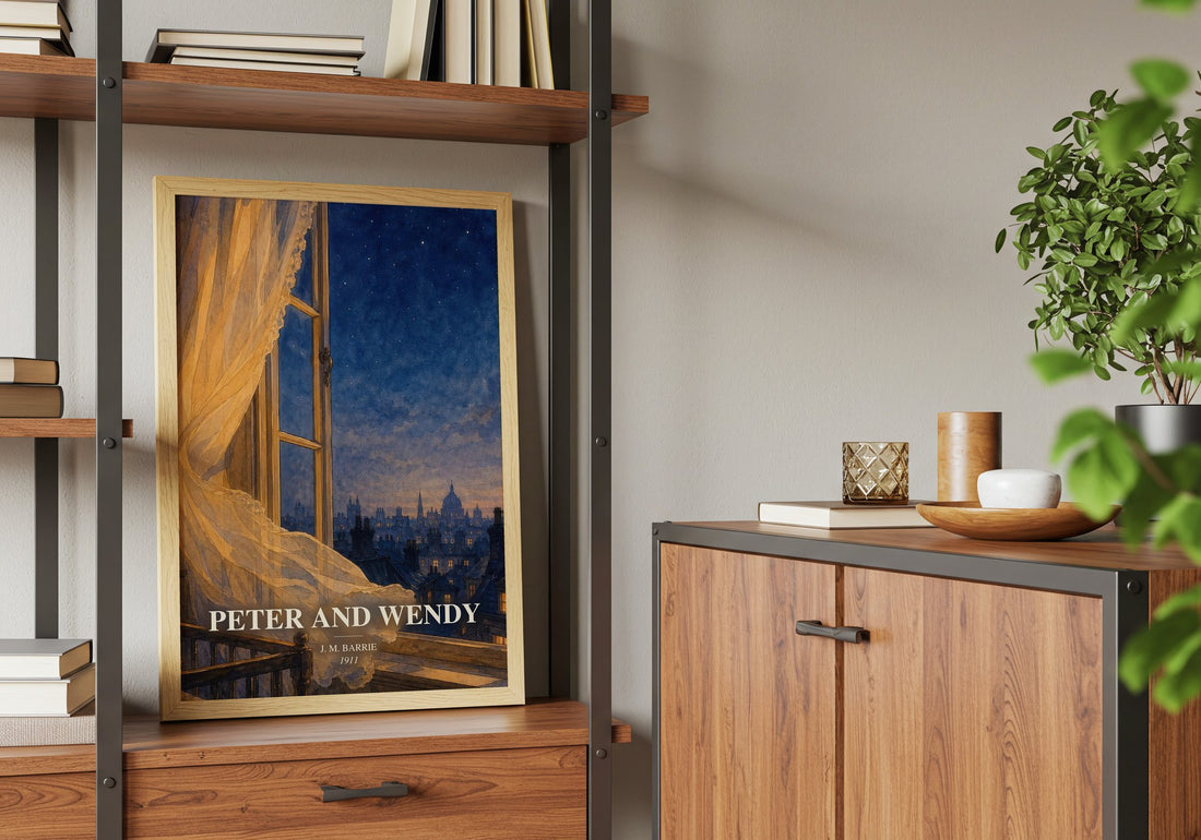 Peter And Wendy book watercolour illustration paper finish options – matte satin gloss