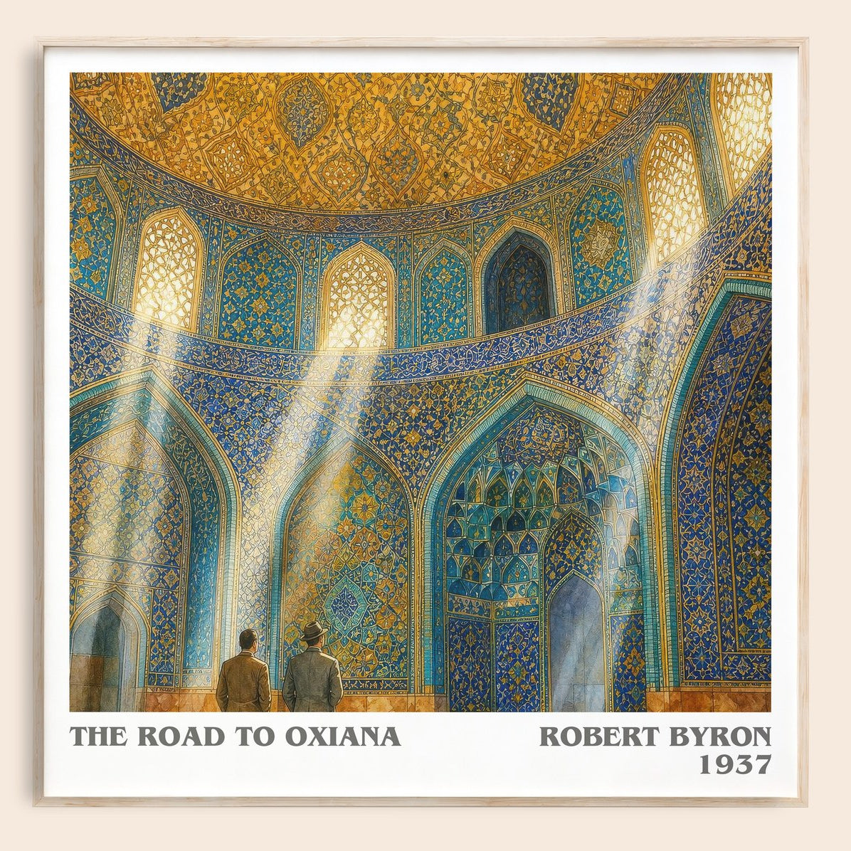 The Road to Oxiana literary book poster by Robert Byron – framed literary art print