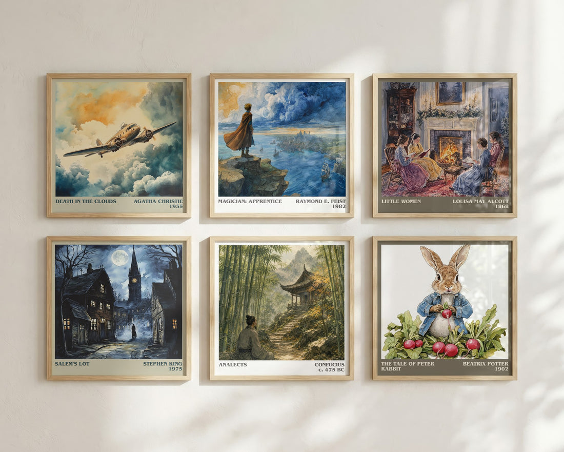 Analects literary print in frame leaning in hallway – philosophy wall art