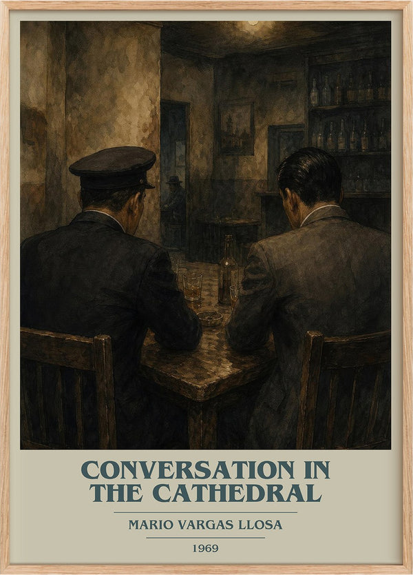Conversation in the Cathedral Book Cover Poster by Mario Vargas Llosa