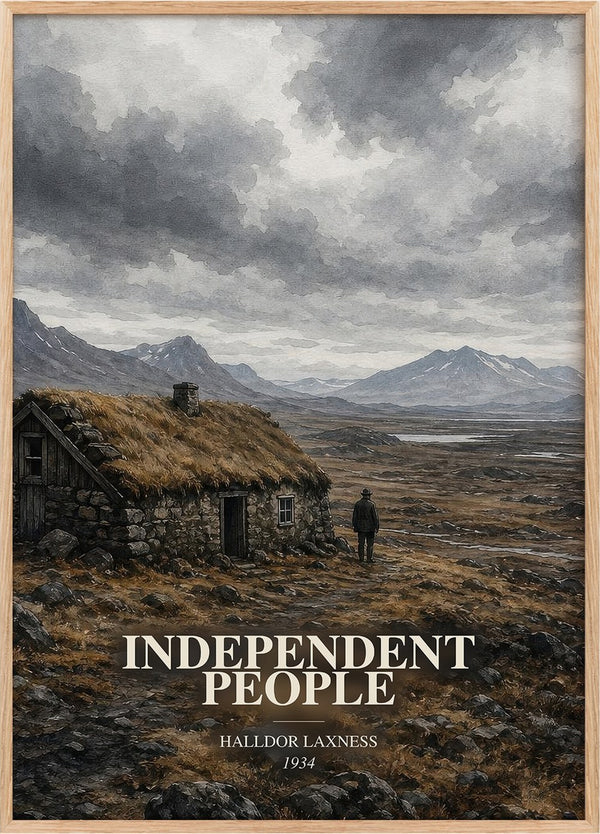 Independent People Book Watercolour Illustration by Halldor Laxness