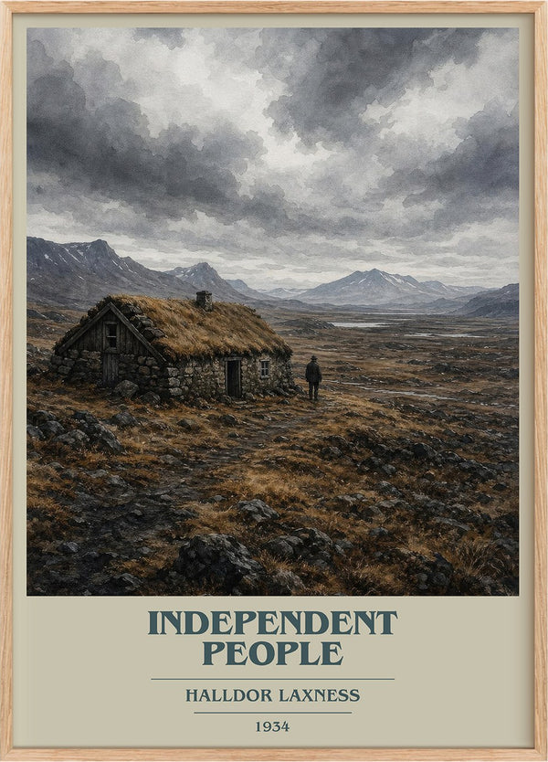 Independent People Book Cover Poster by Halldor Laxness