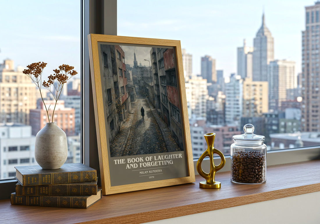 The Book of Laughter and Forgetting book cover poster colour and style options – Milan Kundera book art