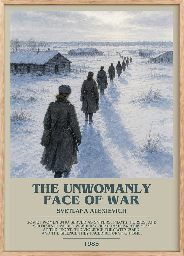 The Unwomanly Face Of War Bookish Wall Art by Svetlana Alexievich