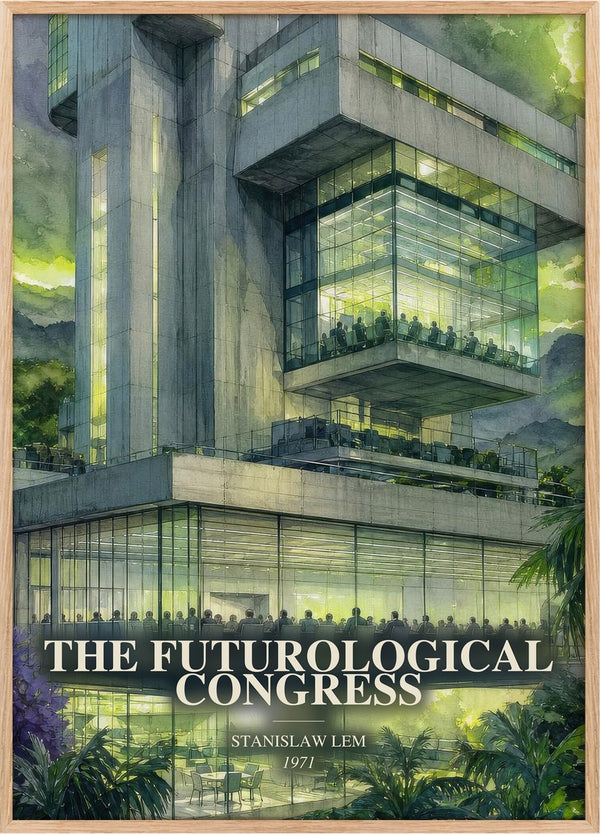 Futurological Congress Book Watercolour Illustration by Stanislaw Lem