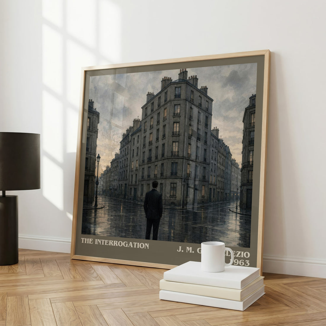 The Interrogation literary art print colour and style options – J. M. G. Le Clezio book art