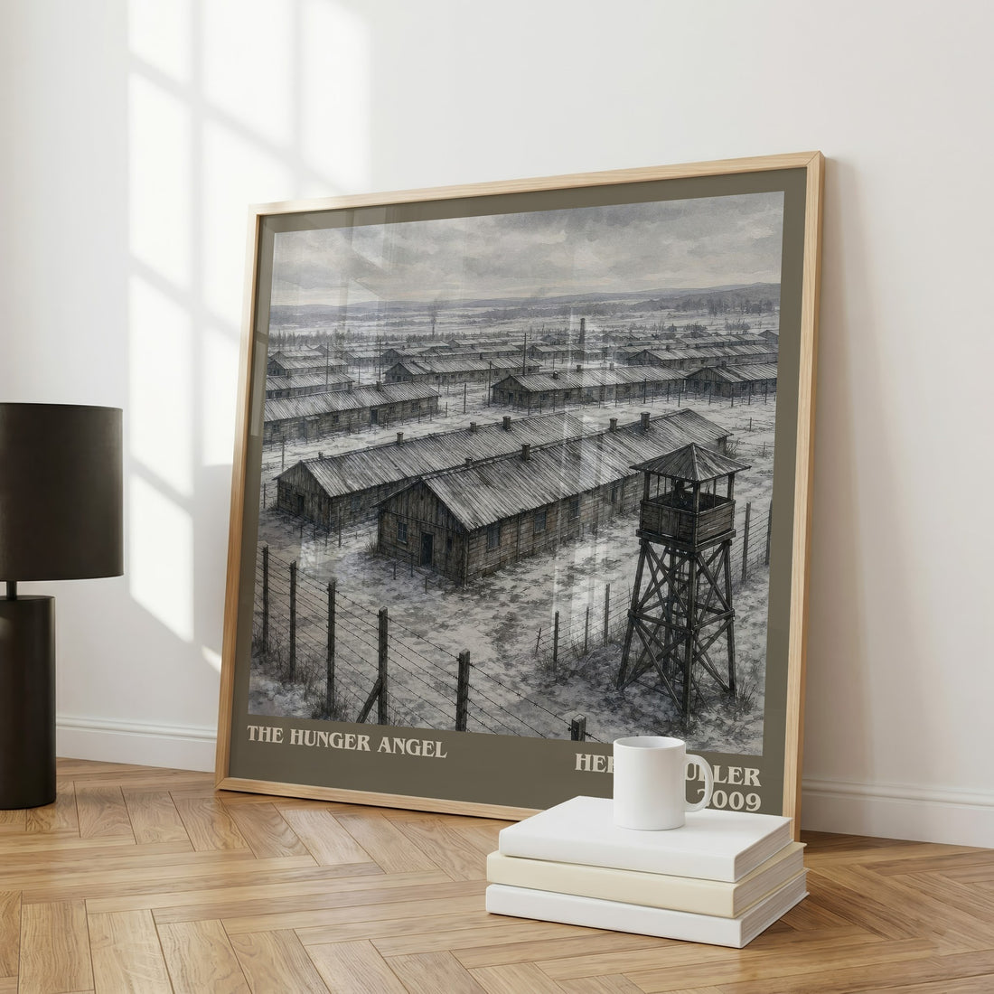 The Hunger Angel literary art print colour and style options – Herta Müller book art