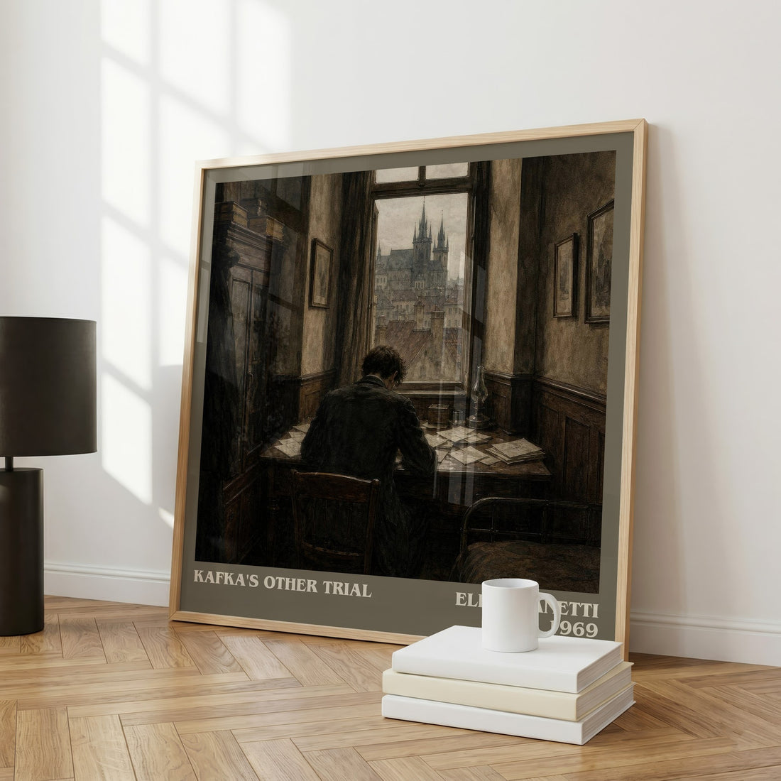 Kafka's Other Trial literary art print colour and style options – Elias Canetti book art