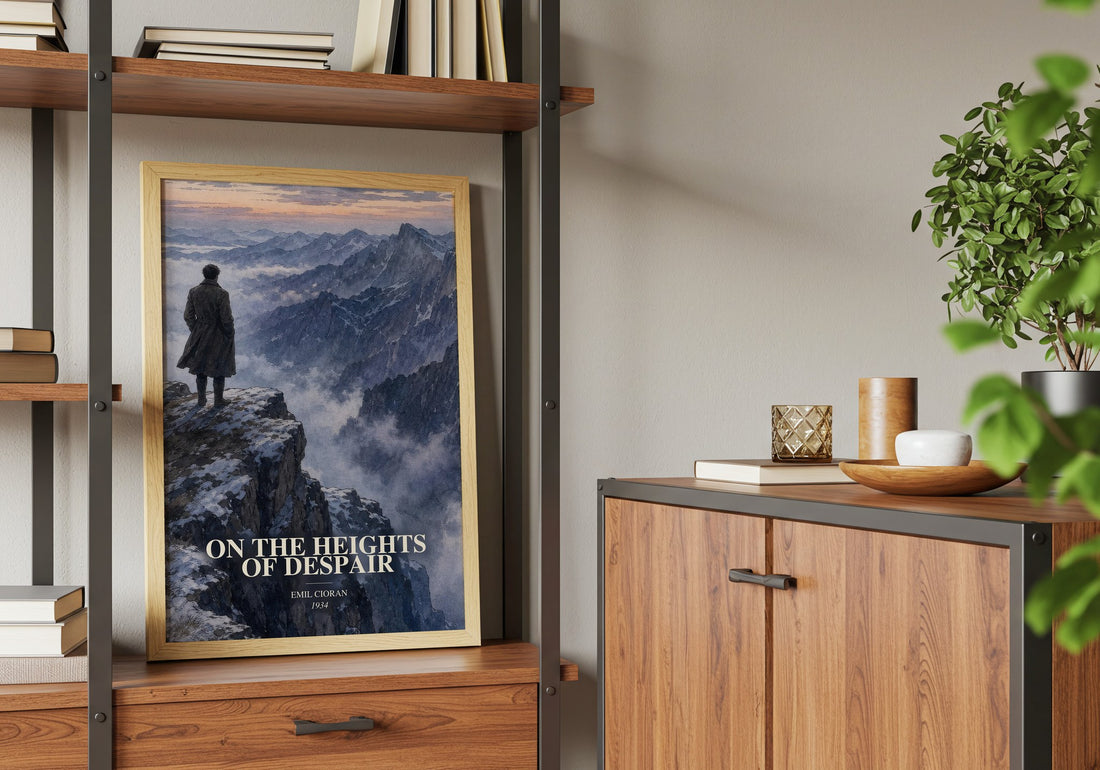 On the Heights of Despair book watercolour illustration paper finish options – matte satin gloss