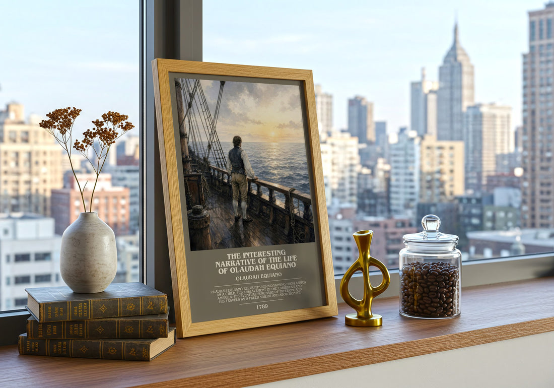 The Interesting Narrative of the Life of Olaudah Equiano bookish poster colour and style options – Olaudah Equiano book art