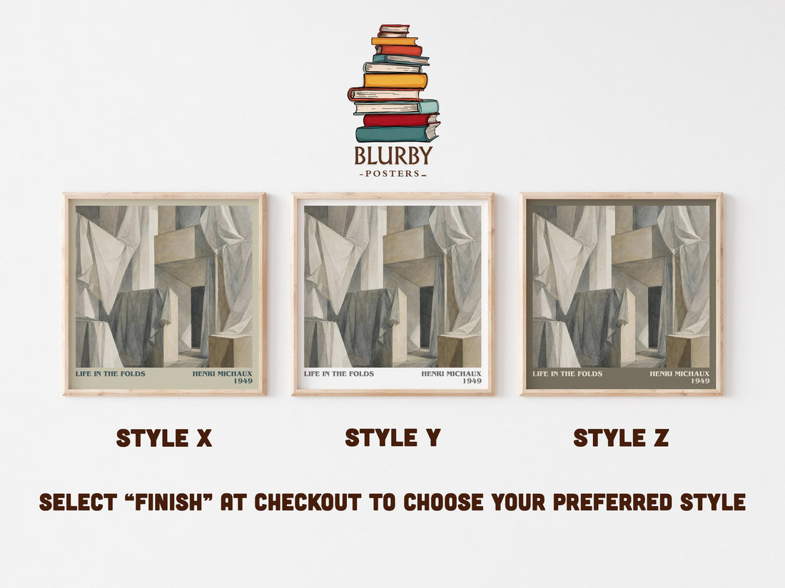 Life In The Folds literary print framed by window – literary home decor
