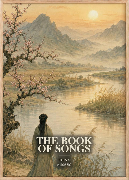 The Book of Songs Book Watercolour Illustration by China