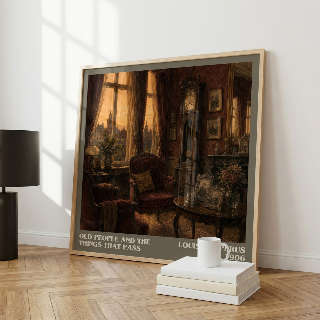Old People And The Things That Pass literary art print colour and style options – Louis Couperus book art