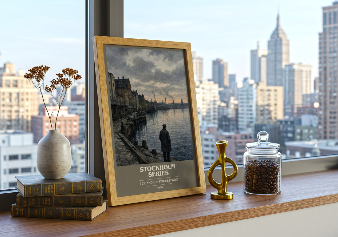 Stockholm series book cover poster colour and style options – Per Anders Fogelström book art