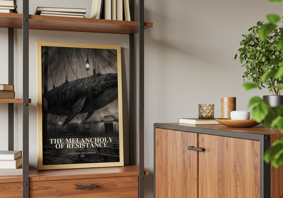 The Melancholy of Resistance book watercolour illustration paper finish options – matte satin gloss