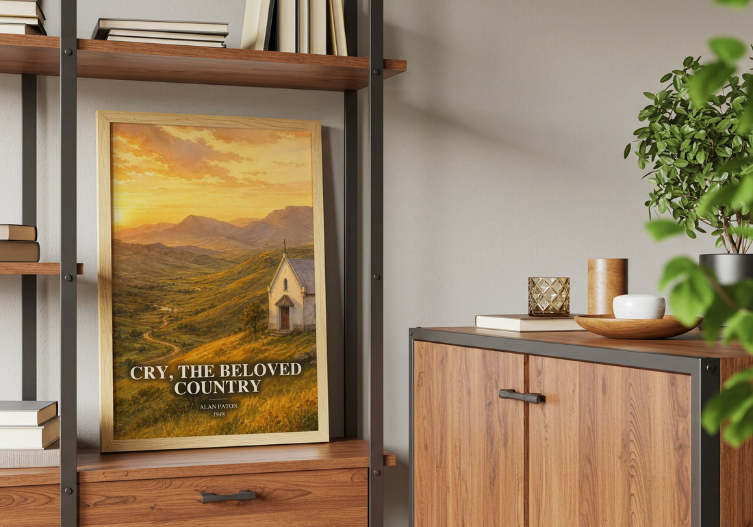 Cry, the Beloved Country book watercolour illustration paper finish options – matte satin gloss