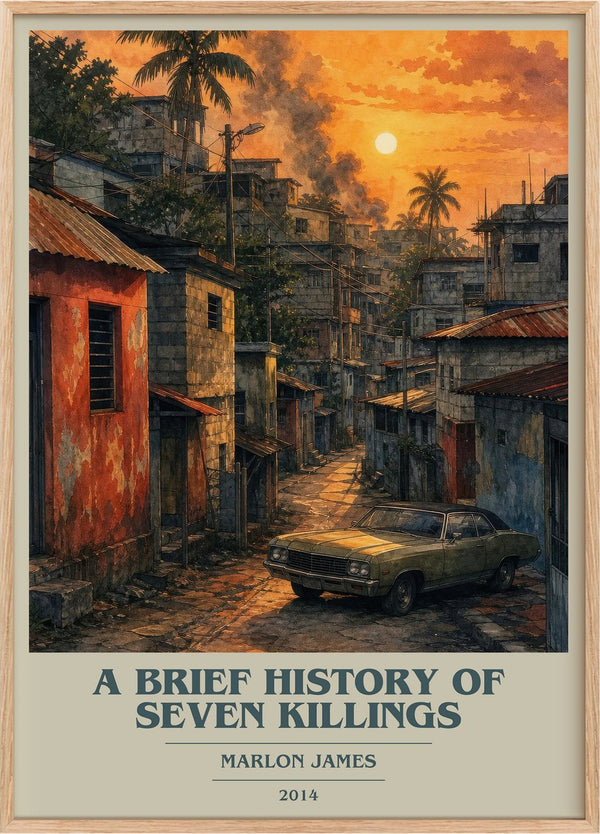 A Brief History of Seven Killings Book Cover Poster by Marlon James