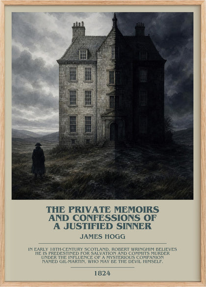 The Private Memoirs and Confessions of a Justified Sinner Bookish Wall Art by James Hogg