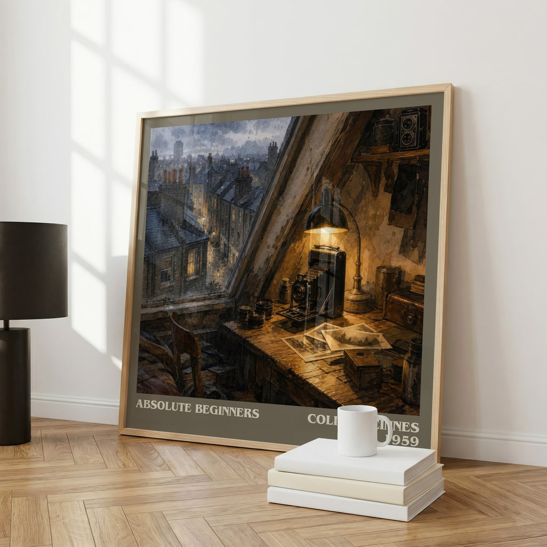 Absolute Beginners literary art print colour and style options – Colin MacInnes book art