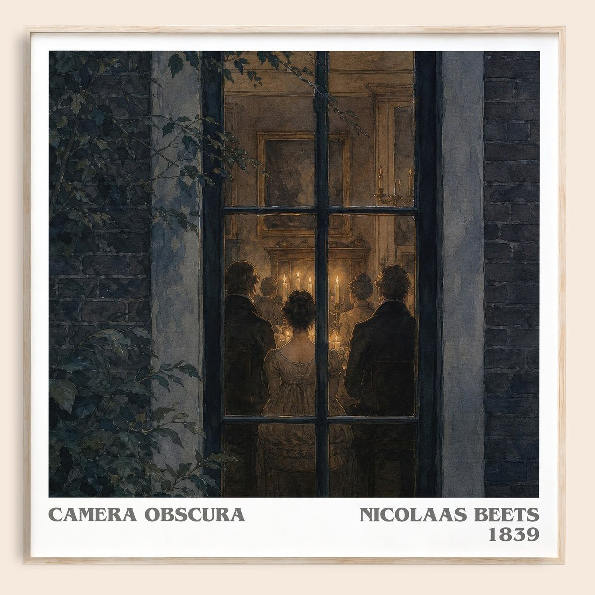 Camera Obscura literary book poster by Nicolaas Beets – framed literary art print