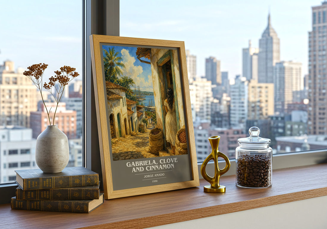 Gabriela, Clove and Cinnamon book cover poster colour and style options – Jorge Amado book art