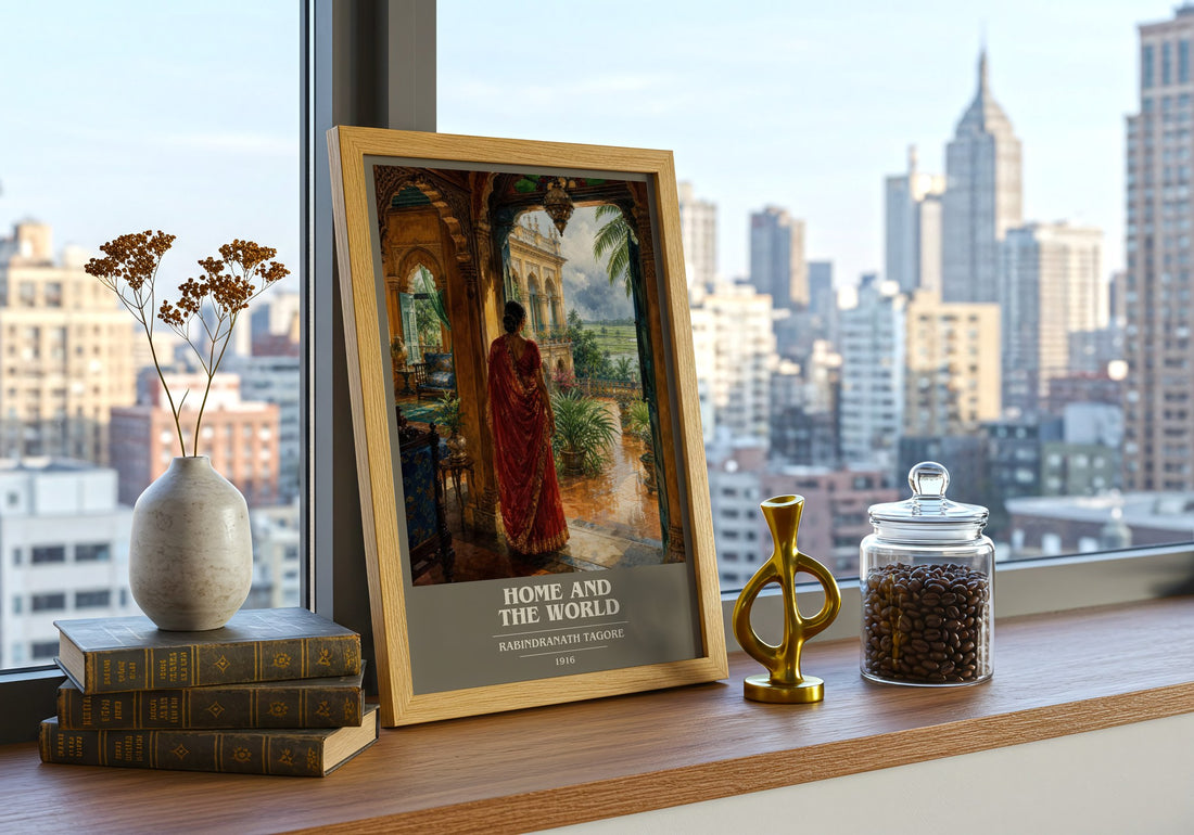Home and the World book cover poster colour and style options – Rabindranath Tagore book art