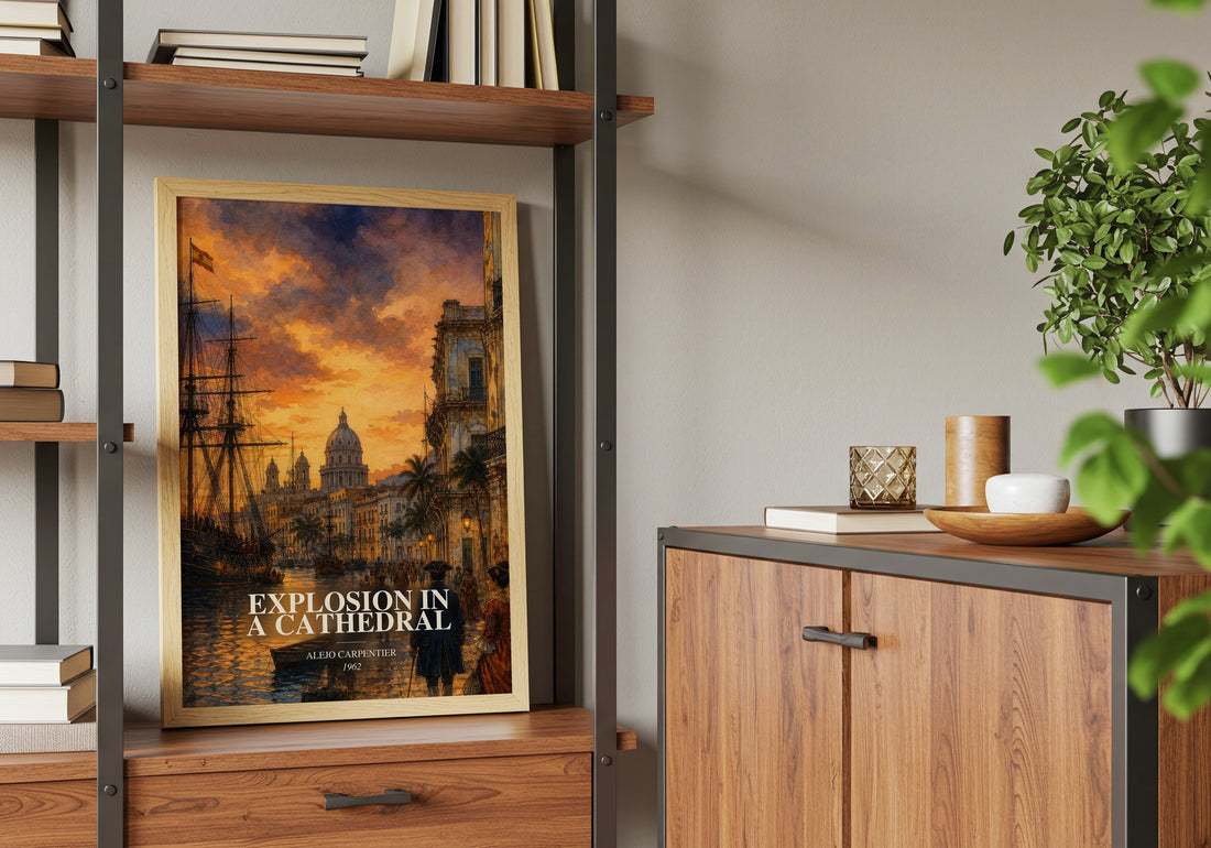 Explosion In A Cathedral book watercolour illustration paper finish options – matte satin gloss