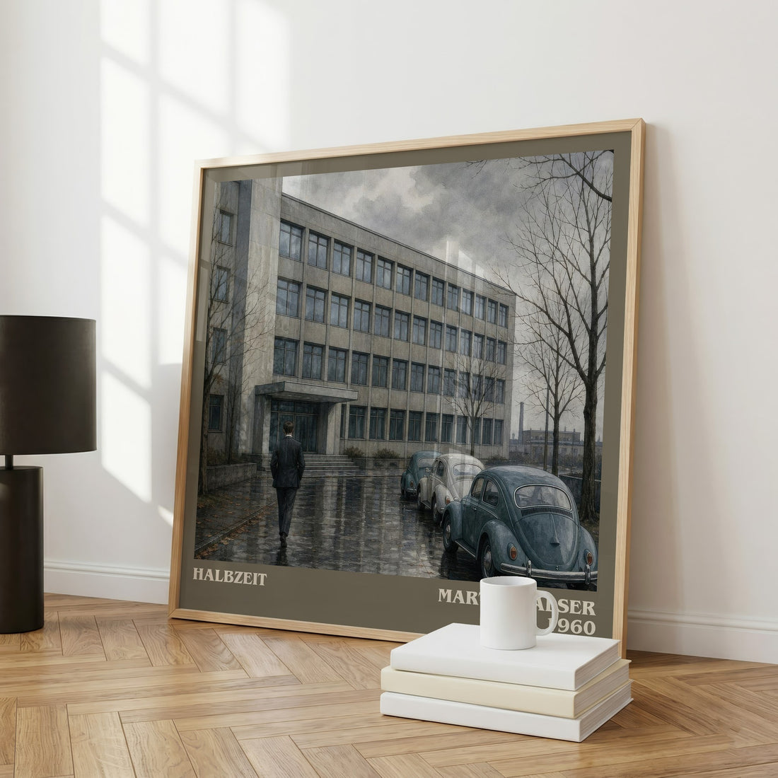 Halbzeit literary art print colour and style options – Martin Walser book art