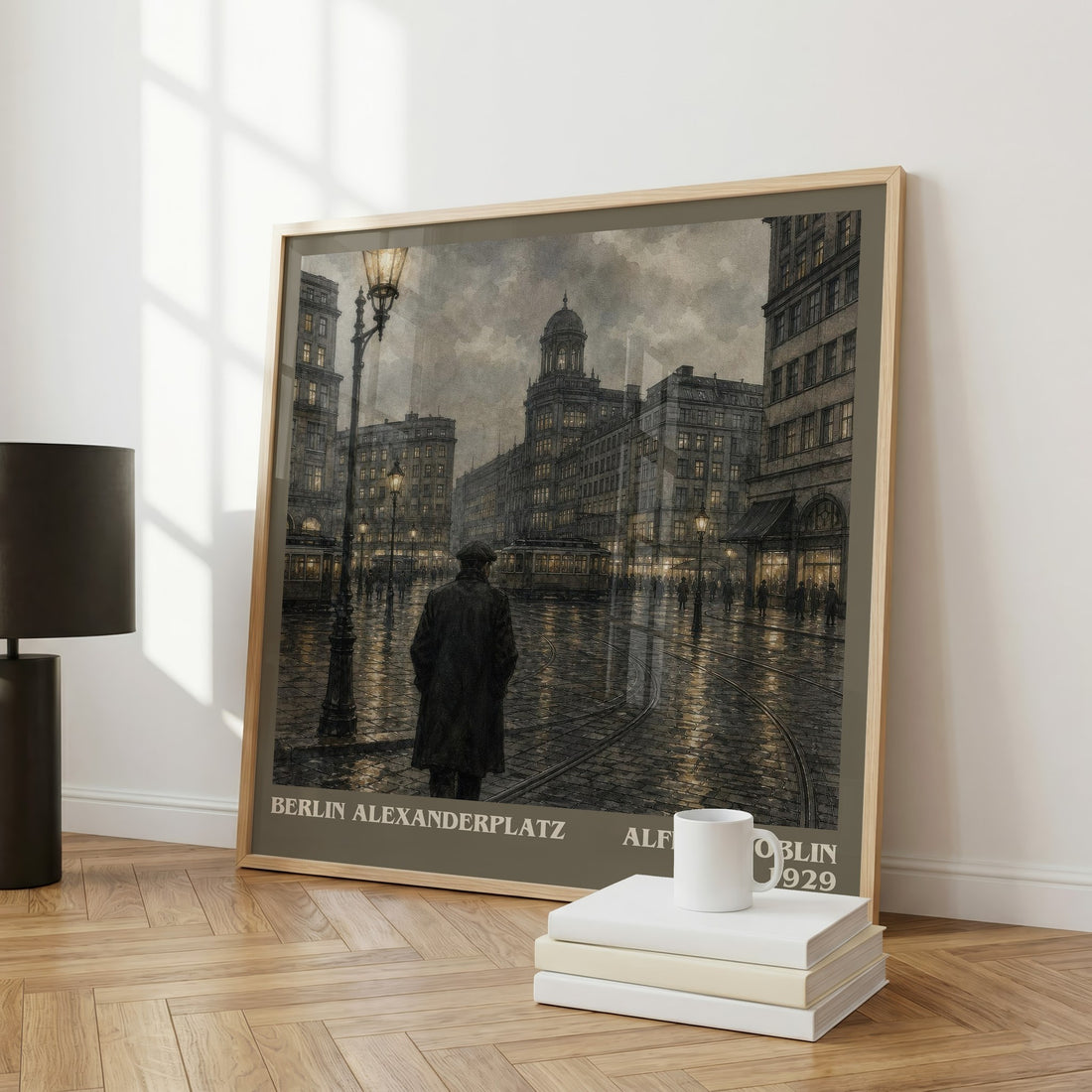 Berlin Alexanderplatz literary art print colour and style options – Alfred Döblin book art