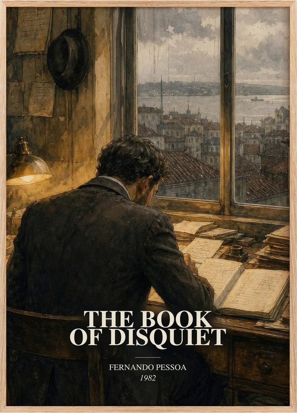 The Book of Disquiet Book Watercolour Illustration by Fernando Pessoa