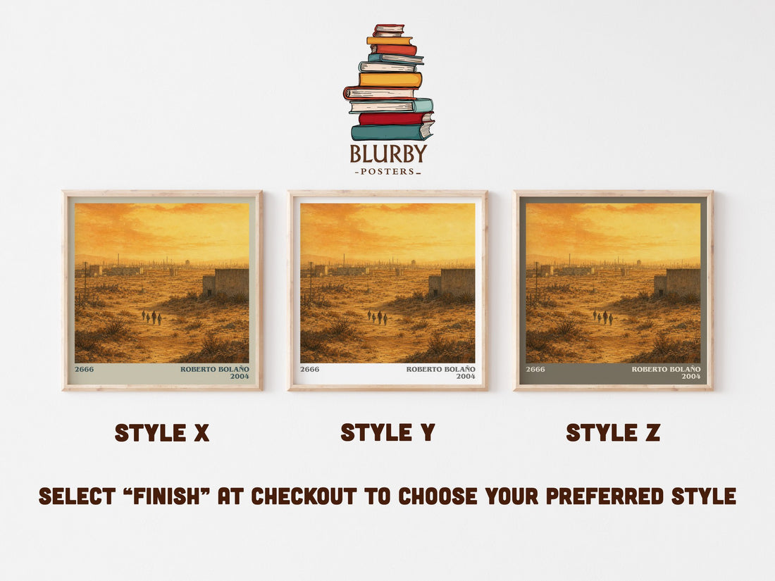 2666 literary print framed by window – literary home decor