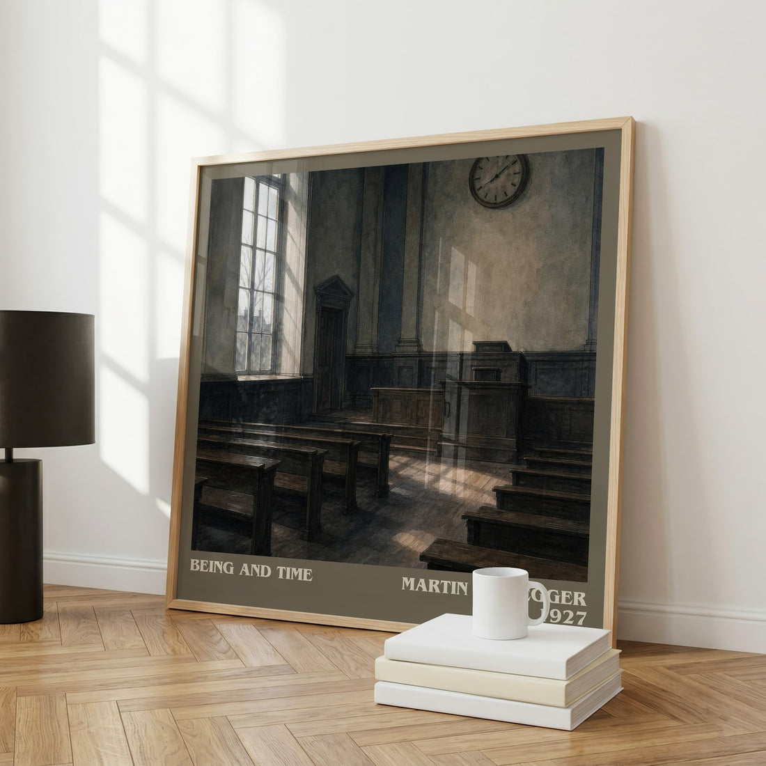 Being and Time literary art print colour and style options – Martin Heidegger book art