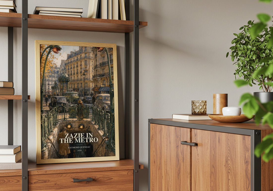 Zazie in the Metro book watercolour illustration paper finish options – matte satin gloss