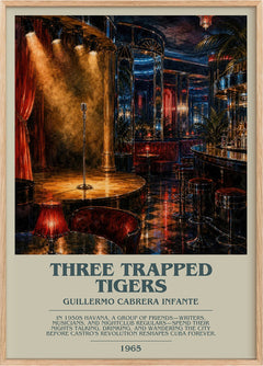 Three Trapped Tigers Bookish Wall Art by Guillermo Cabrera Infante