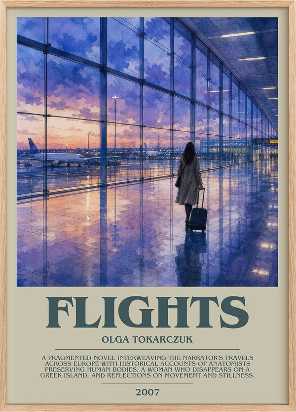 Flights Bookish Wall Art by Olga Tokarczuk