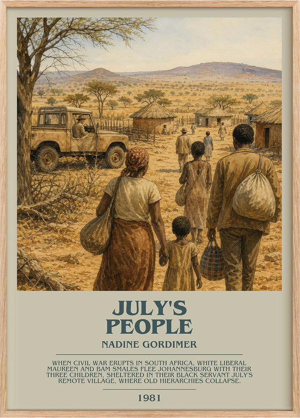 July's People Bookish Wall Art by Nadine Gordimer